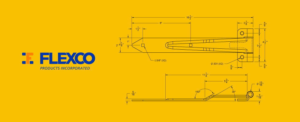 16 Reverse Strap Hinge with 534 Offset